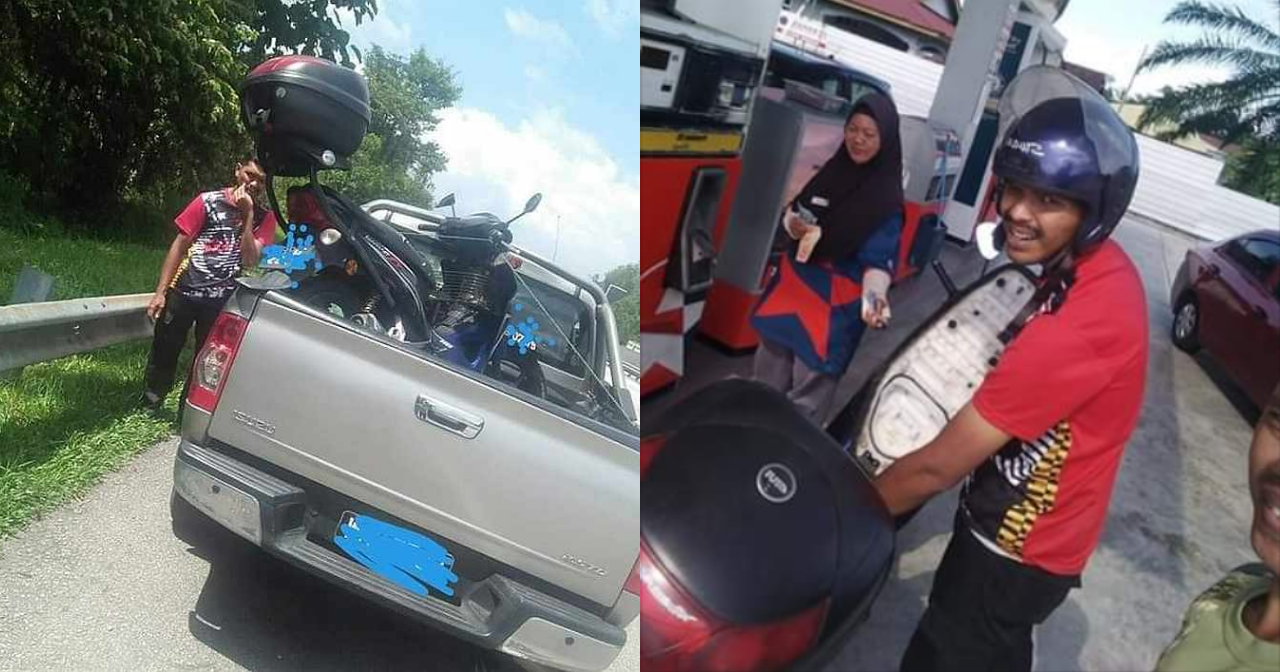 Wrongfully Fired Security Guard Pushes Motorcycle For 6 Hours From KL ...