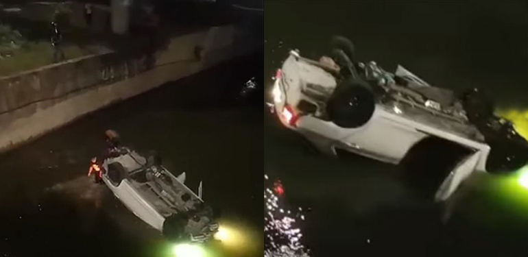 Drink-Driving Man Dies After Car Plunges Into 5-Metre Deep Drain While ...