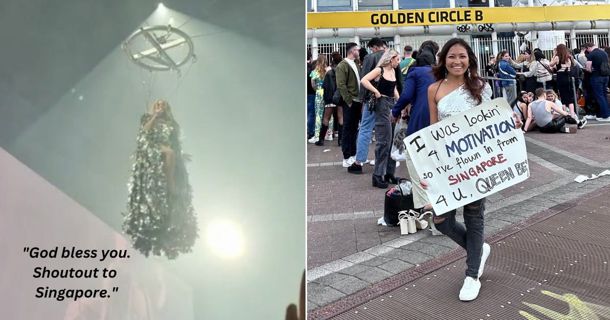 Beyoncé Gives Singapore A Shoutout After Fan Brings Concert Sign To Her ...