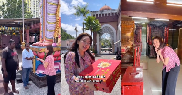 [VIDEO] Mek Yun Sedekah Limau Dekat Rumah Ibadat Melayu, Cina & India ...