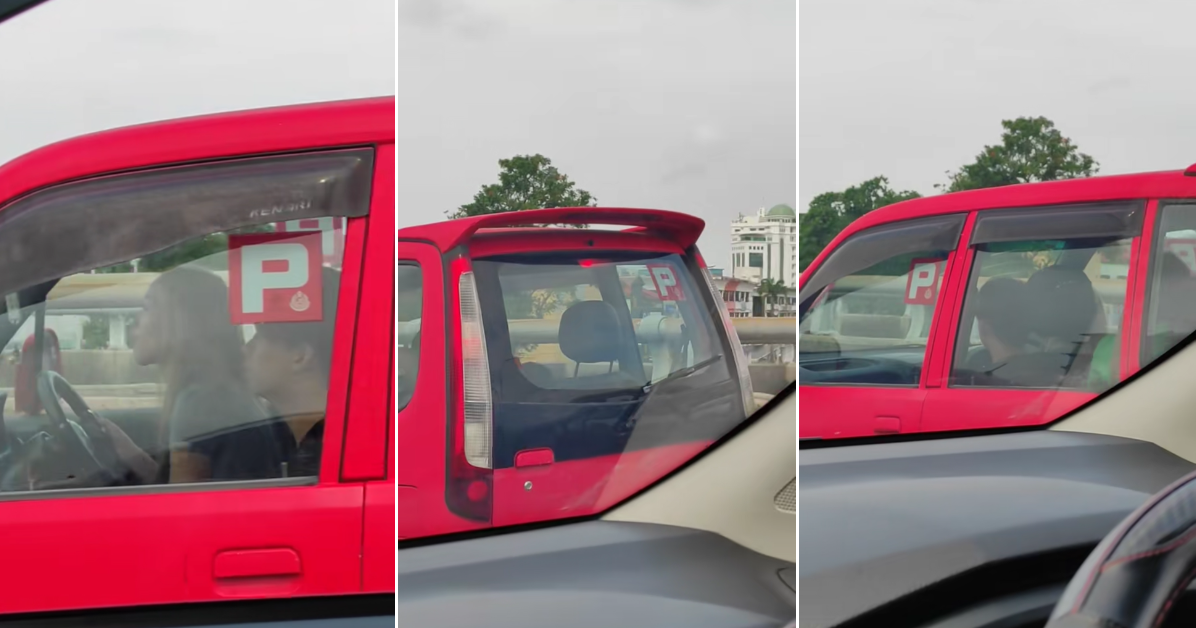New Driver Places ‘P’ Sticker On Almost Every Window Of Her Car ...