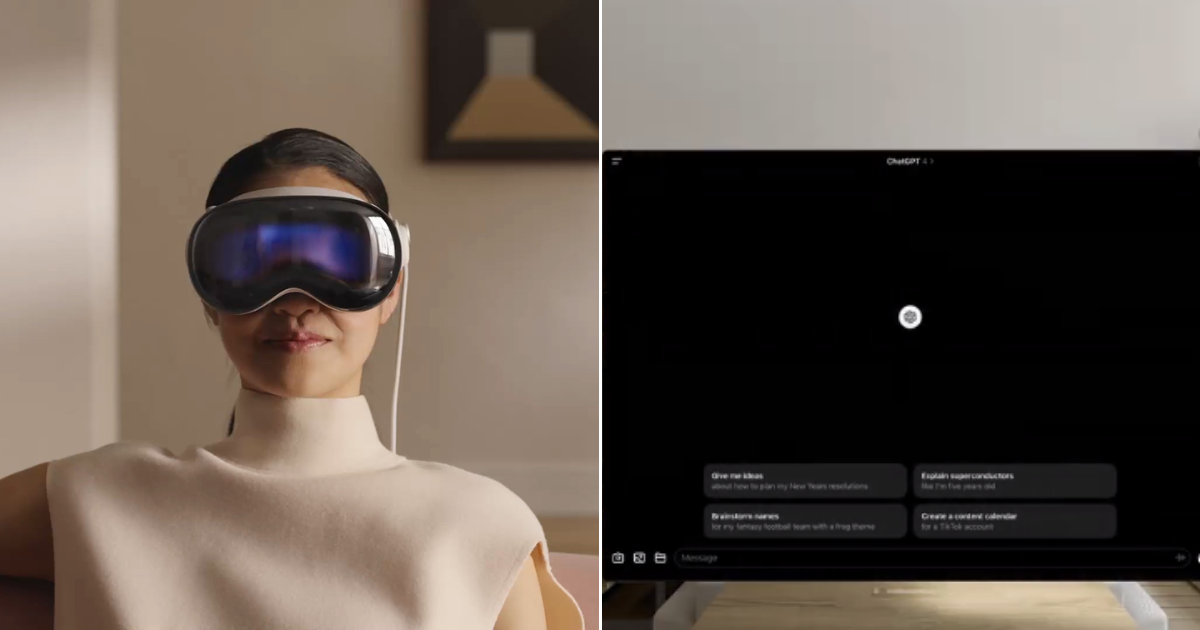 ChatGPT Is Now Available On The Apple Vision Pro