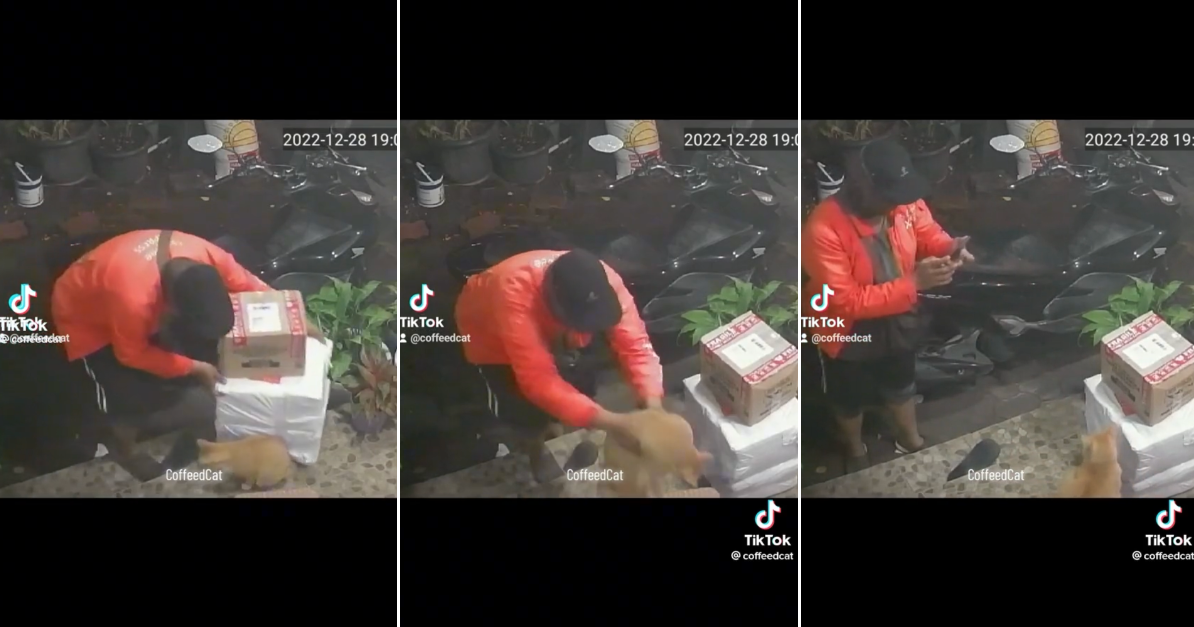 Delivery Rider Takes Photo Of Buyer’s Oyen With Parcels After Dropping ...