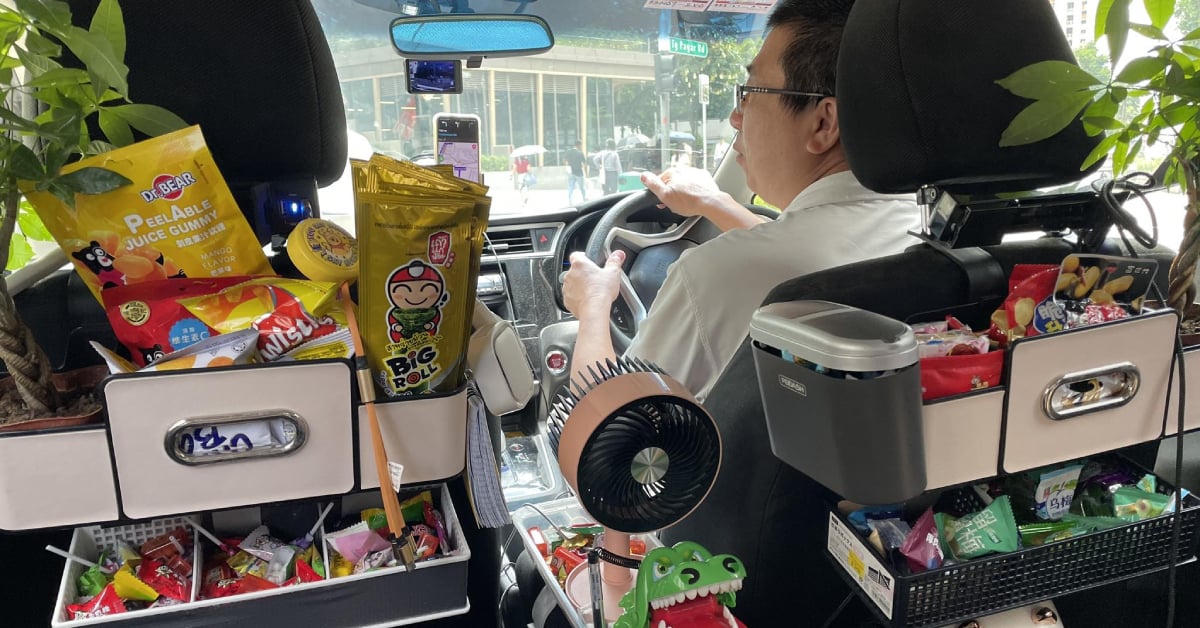 Passenger Touched By Assortment Of Snacks & Water Available In Grab ...