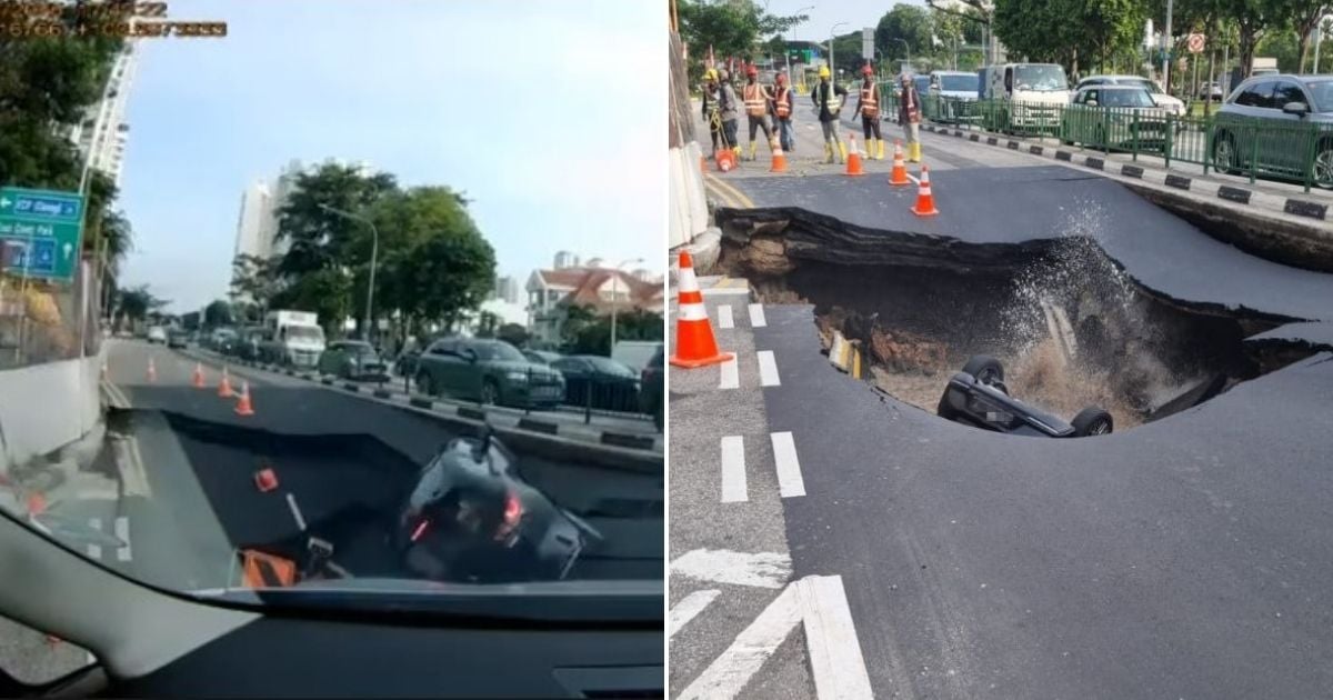 [VIDEO] Car Falls Into Sinkhole In Singapore, Driver Rescued By ...