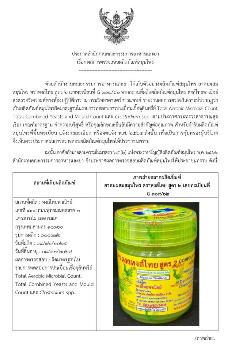 Ubat ‘Inhaler’ Herba Hong Thai Terkenal Ditarik Balik, Didakwa Terdapat ...