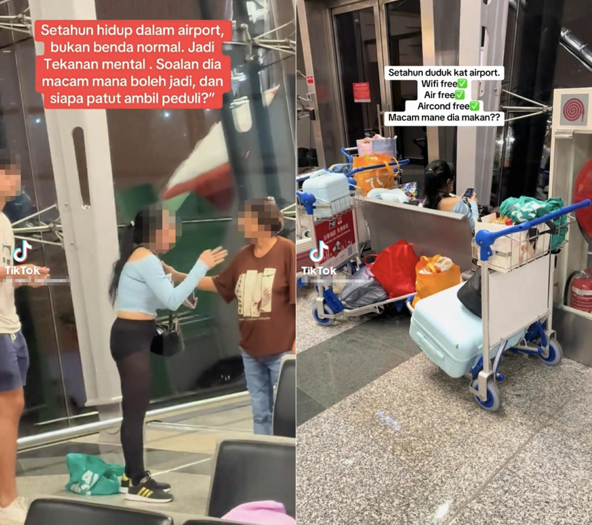 Woman Detained After Viral Videos Claim She’s Been Living In KLIA For A