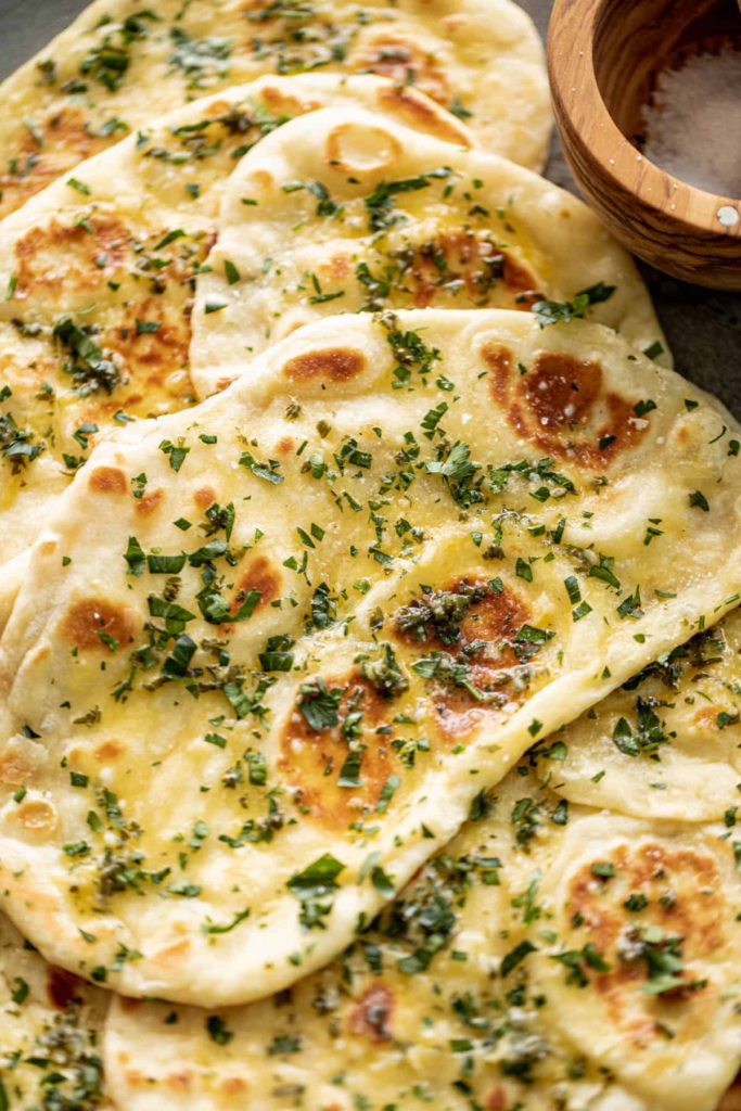 Buttery Garlic Naan Bread