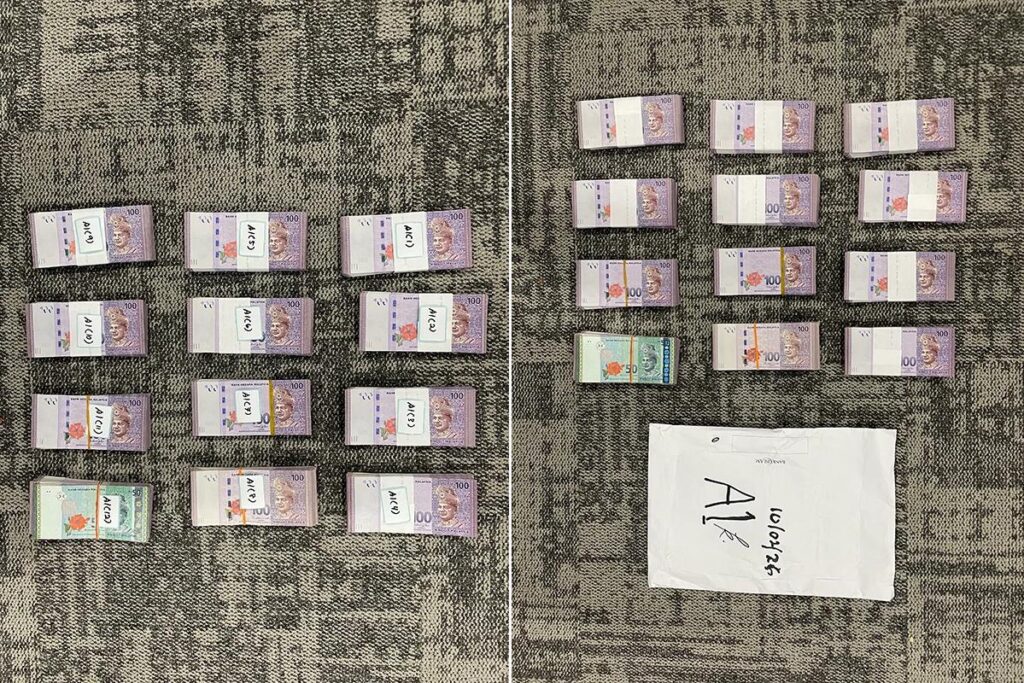 The Indonesian traveller was detained at the KLIA Terminal 2 International Departure Hall for allegedly attempting to take out RM120,100 without declaration