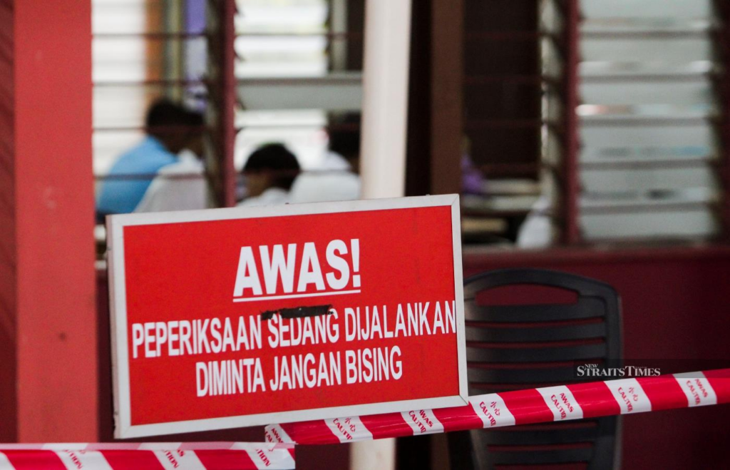 former student who was caught hiding an iPhone in her underwear during an SPM trial examination in Terengganu