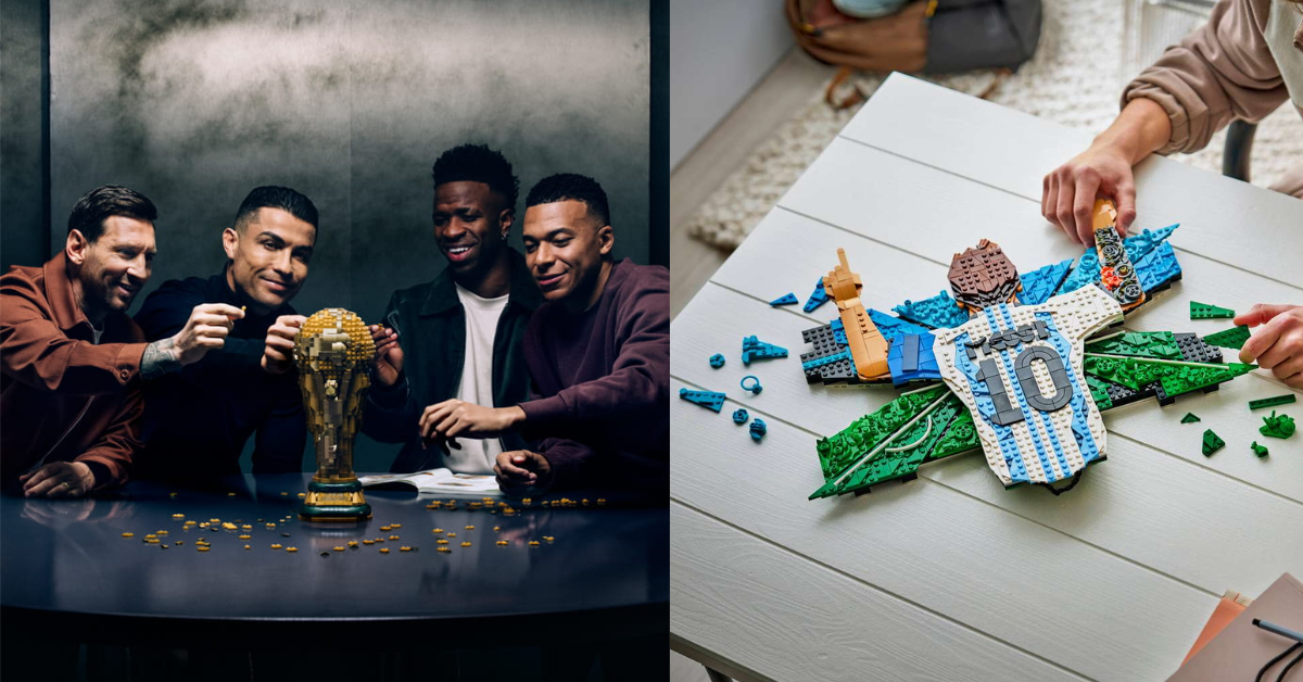 LEGO Just Dropped A World Cup Collection Featuring Messi, Ronaldo, Mbappé & Vini Jr