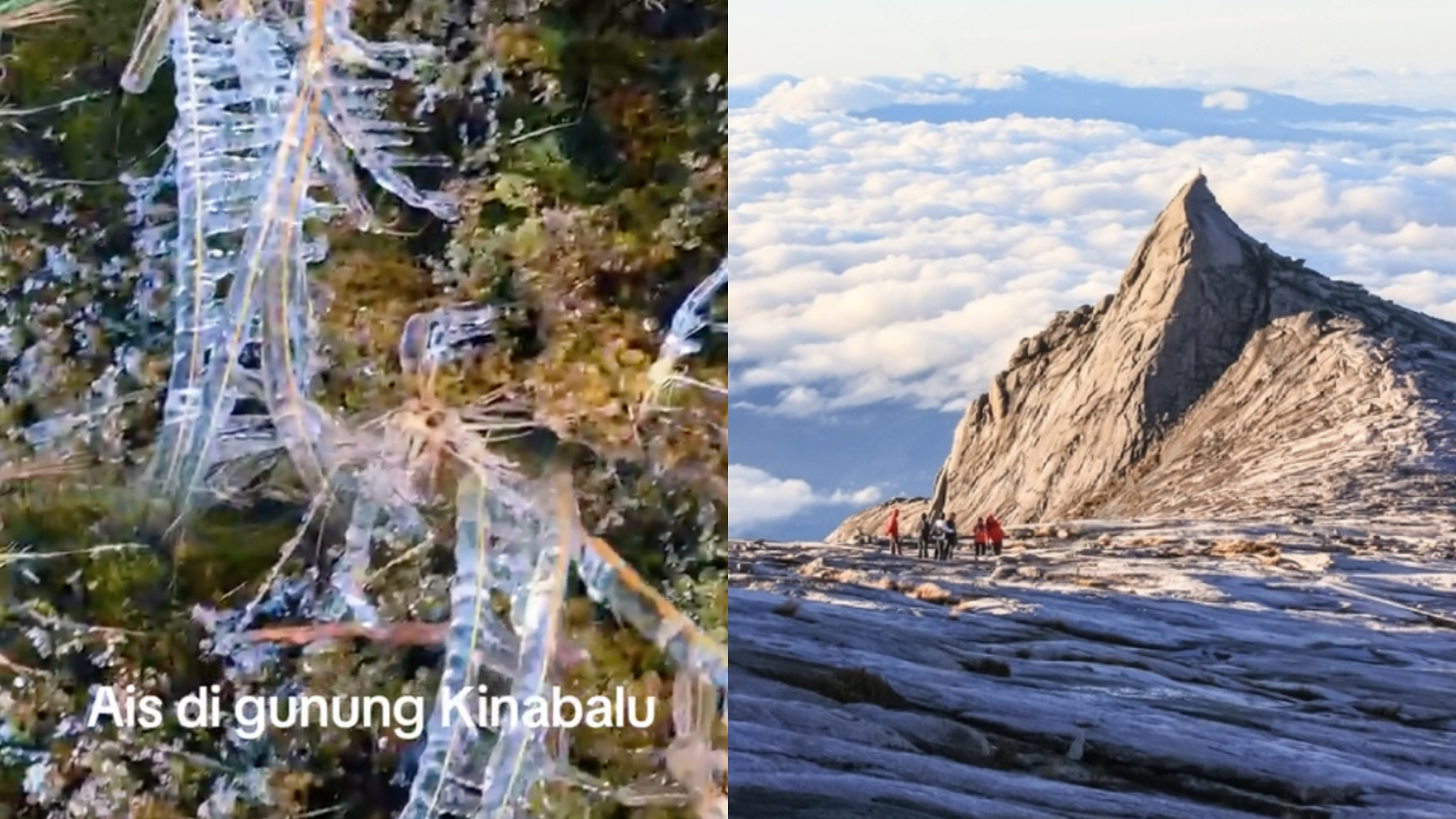 Fenomena Ais Di Gunung Kinabalu Tarik Perhatian Ramai – “Beku Di Bumi Tropika?”