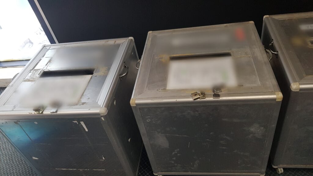 Metal tender submission boxes
