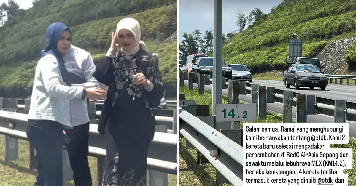 Siti Nurhaliza Rushed To Hospital After Multi-Vehicle Crash On MEX Highway