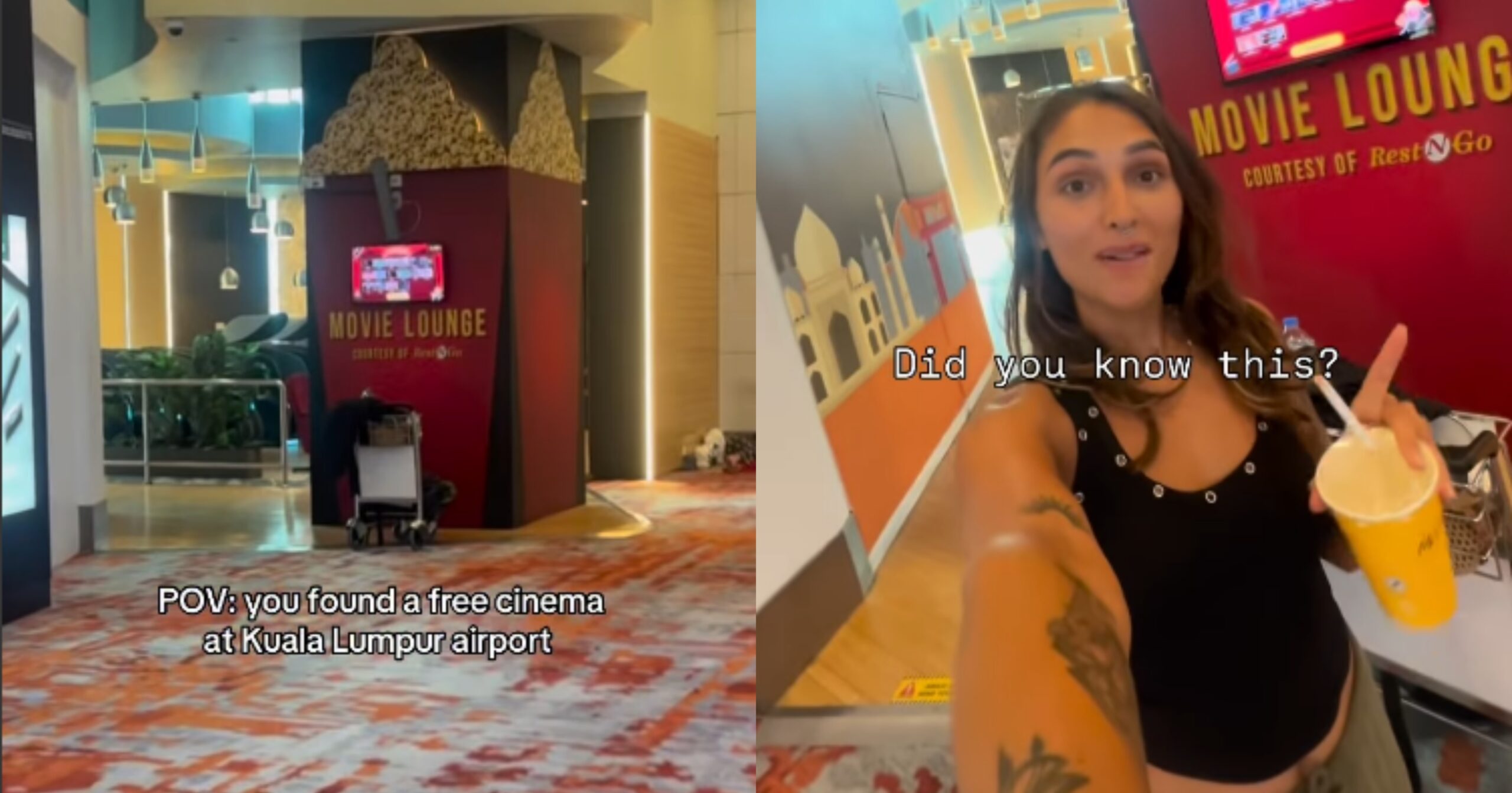 Pelancong Kongsi Di KLIA2 Sebenarnya Ada ‘Hall Wayang’ Boleh Tengok Movie Free!