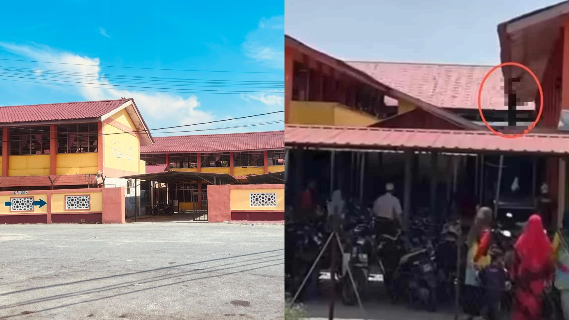 Pelajar Tingkatan Dua Diselamatkan Bomba Selepas Diserang Histeria, Hampir Terjatuh Dari Tingkat Satu Sekolah