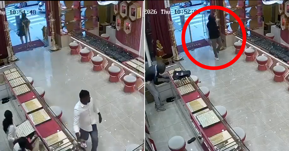 [VIDEO] CCTV Shows How Gunmen Brazenly Stole RM9.7 Million Of Gold In Brickfields