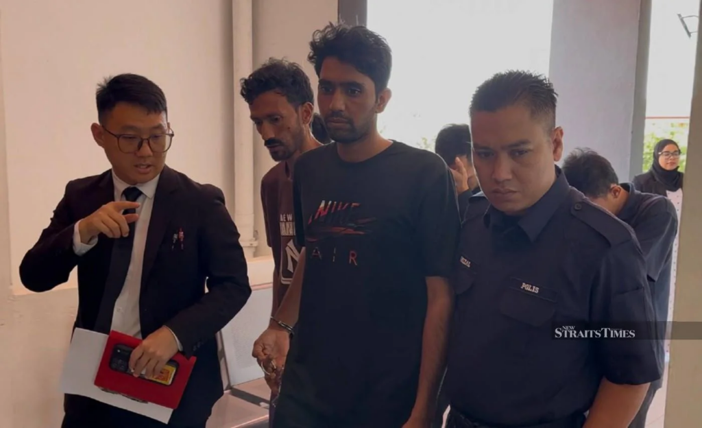 Two Pakistani men were fined a total of RM22,800 by the magistrate's court here today for overstaying and operating a second-hand goods business without a licence