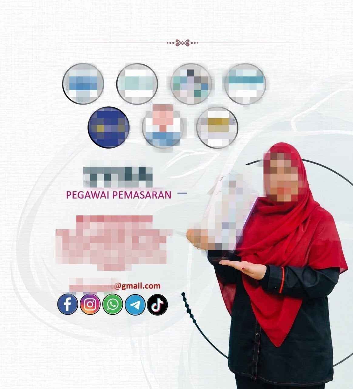 Consultant post on Facebook