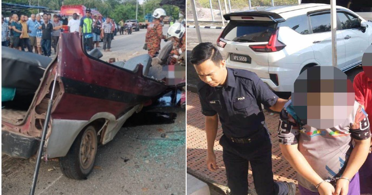 Meth-Addled Trailer Driver Crashes Into Van, Killing 3 Family Members In Johor
