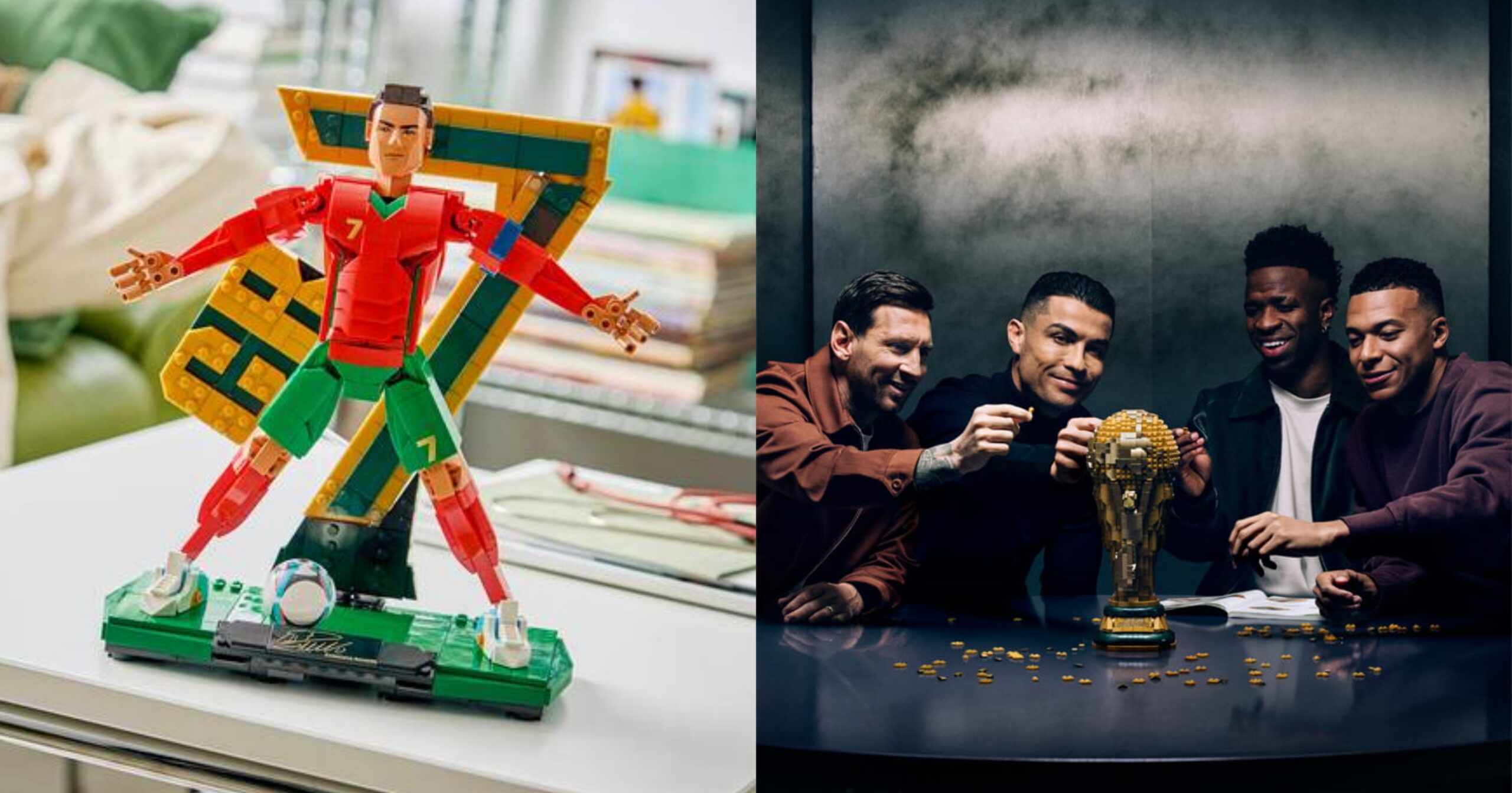 LEGO Lancar Koleksi Istimewa Piala Dunia Tampilkan Ronaldo, Messi, Mbappé & Vini Jr
