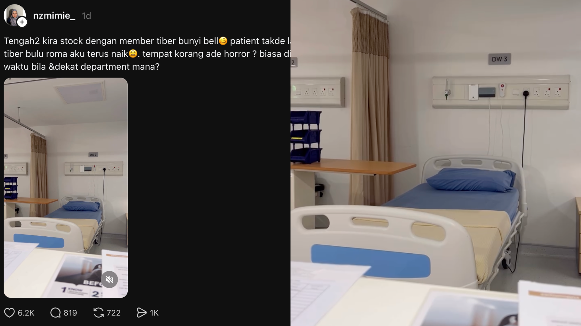 Jururawat Seram Sejuk Bila Loceng Katil Pesakit Tiba-Tiba Berbunyi – “Padahal Patient Tak Ada Pun”