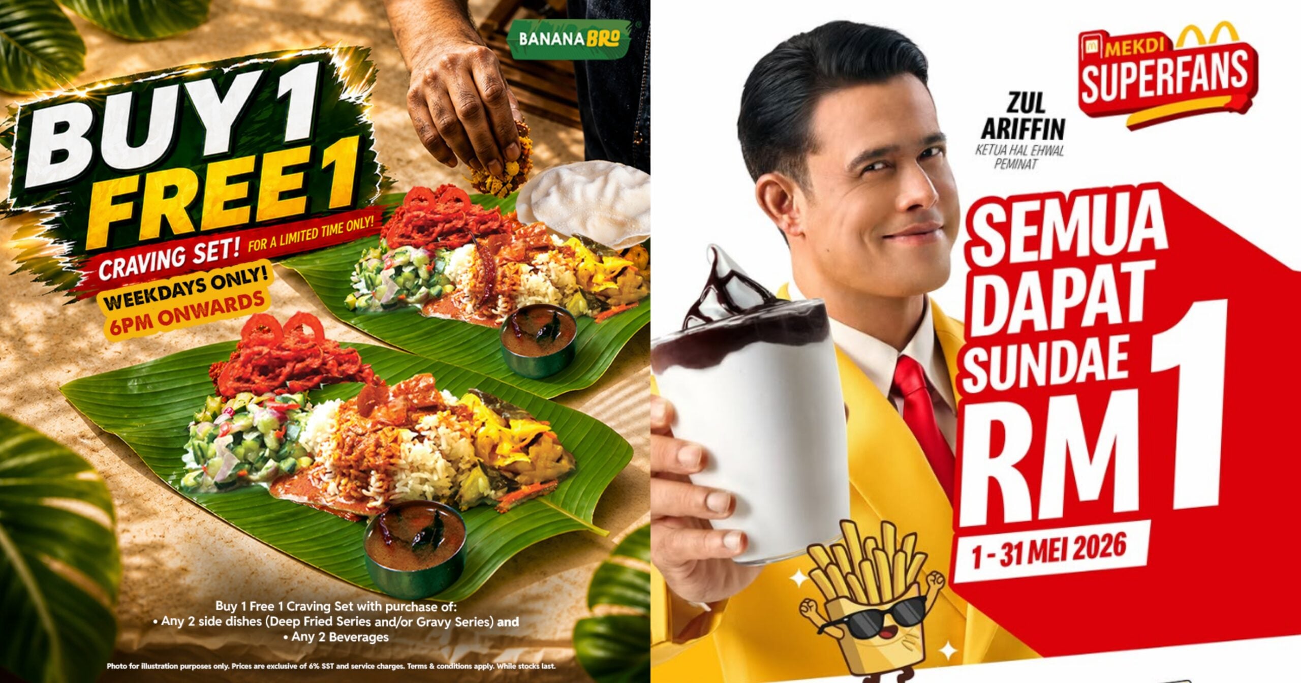Ini 10 Senarai Promosi Makanan Korang Boleh Grab Bulan Ini Sebelum Habis!