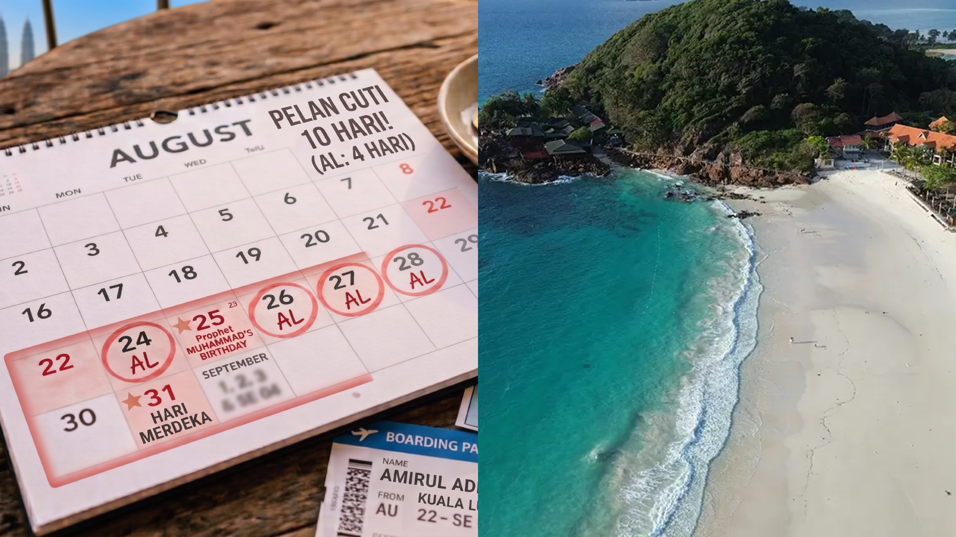 Ramai Dah Mula Rancang Long Holiday Bulan Ogos Ini – “Cuti 10 Hari Tapi Guna 4 Hari AL Je”