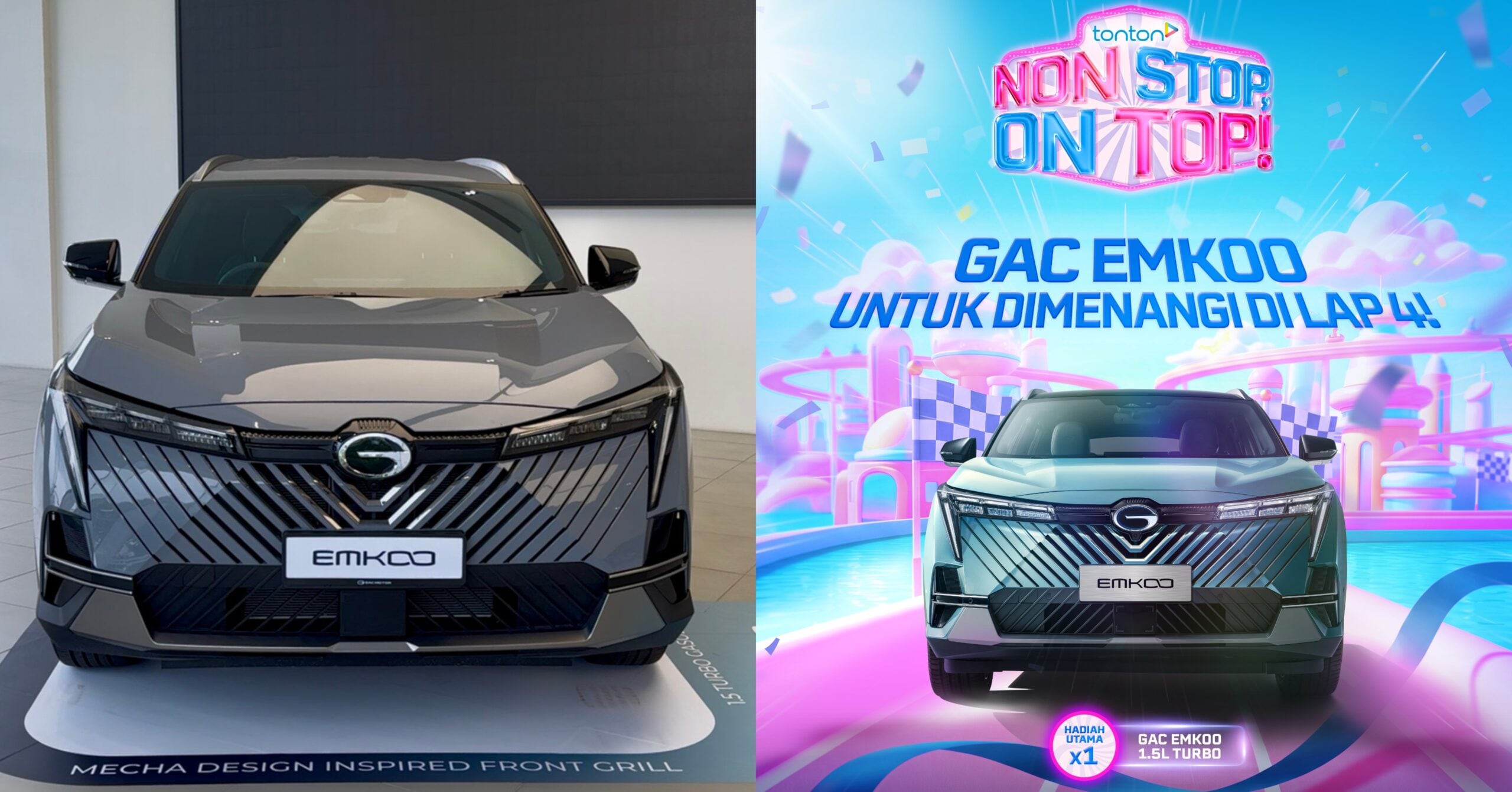 Tonton Non Stop, On Top! Masuki Pusingan Terakhir, Tawar Hadiah Utama SUV GAC Emkoo 1.5L