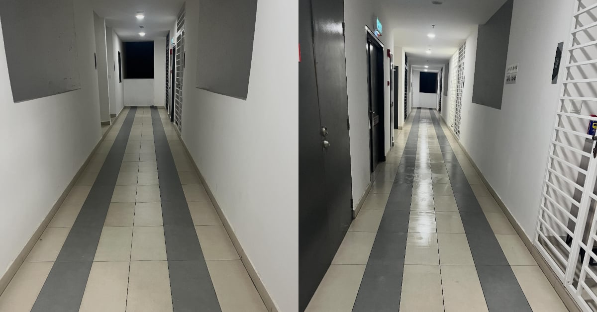 Wanita Pilih Mop Koridor Apartment Sendiri Sebagai Aktiviti Bersenam – “Rajin Sungguh!”
