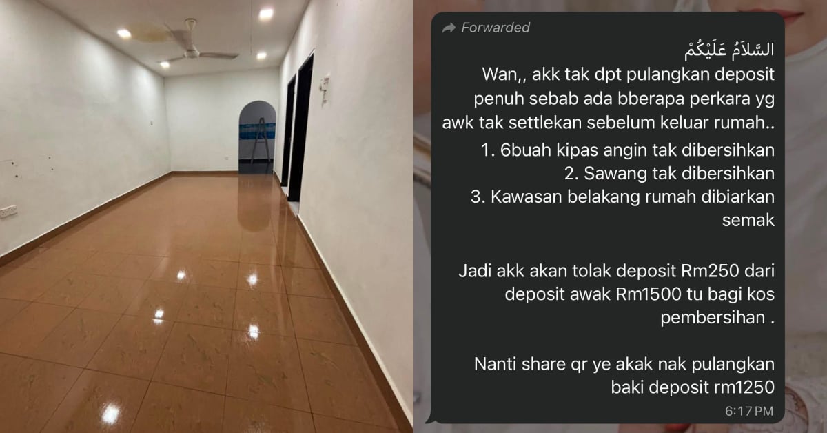 Owner Sanggup Potong Deposit RM250 Gara-Gara Kipas Berhabuk & Belakang Rumah Ada Semak