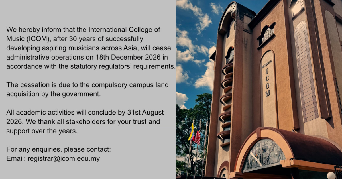 End Of An Era: International College Of Music To Close Down After 30 Years