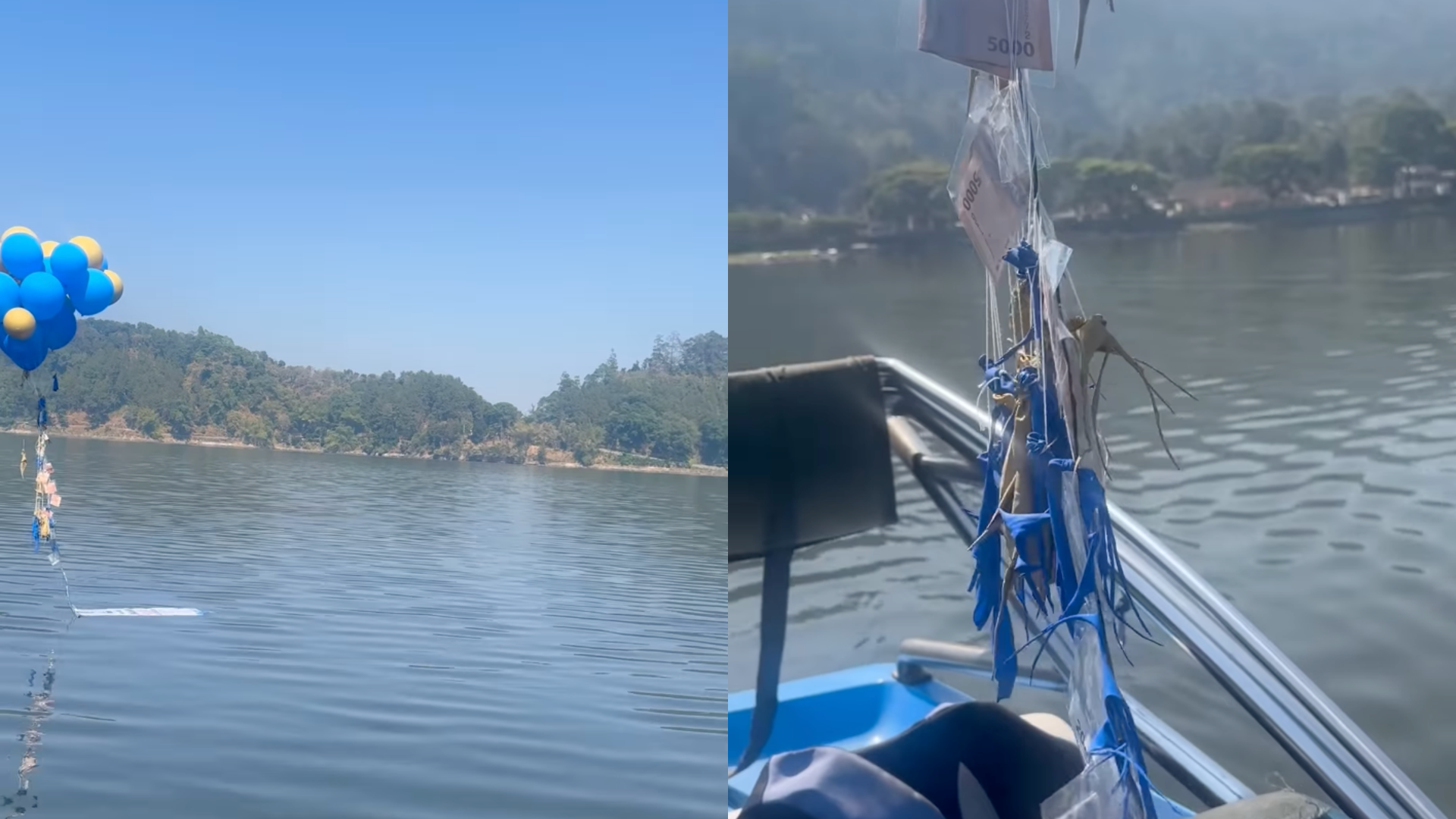 Ingat Belon Biasa, Pemandu Bot Terkejut Jumpa Duit Terapung Di Tasik