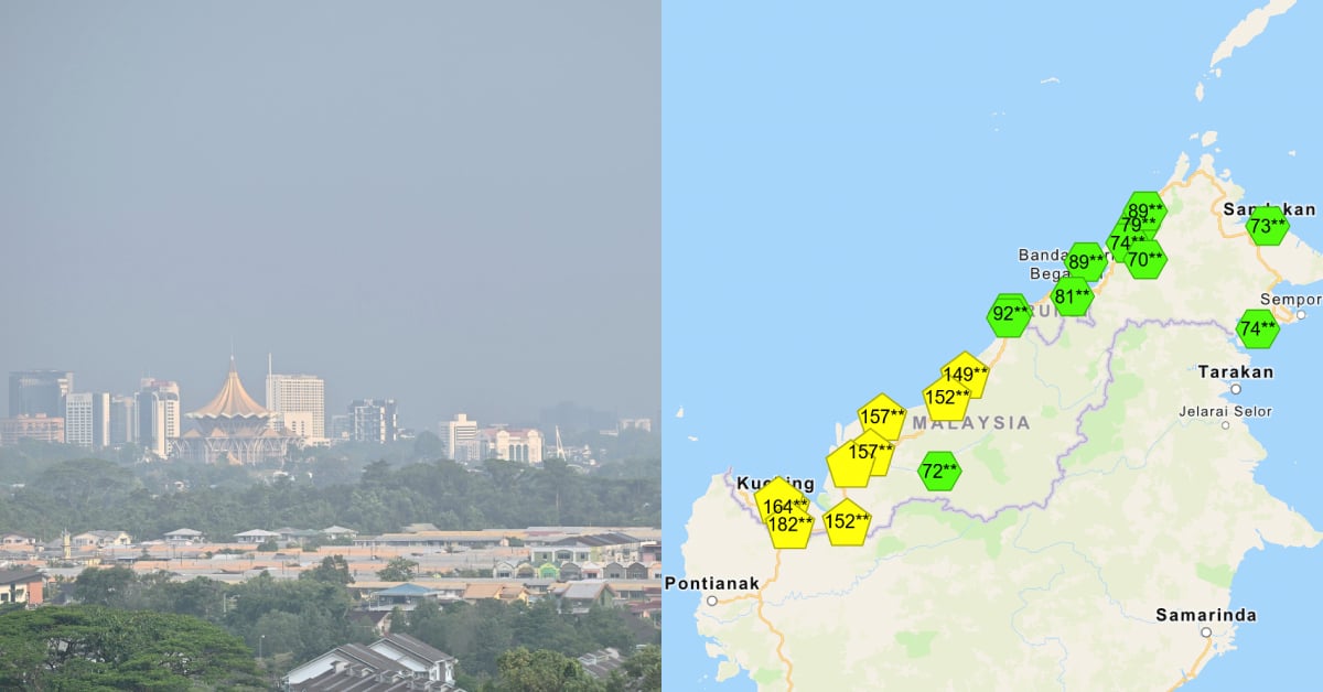 Haze Is Back: Unhealthy Air Quality Readings Hit 10 Areas In Sarawak, Selangor