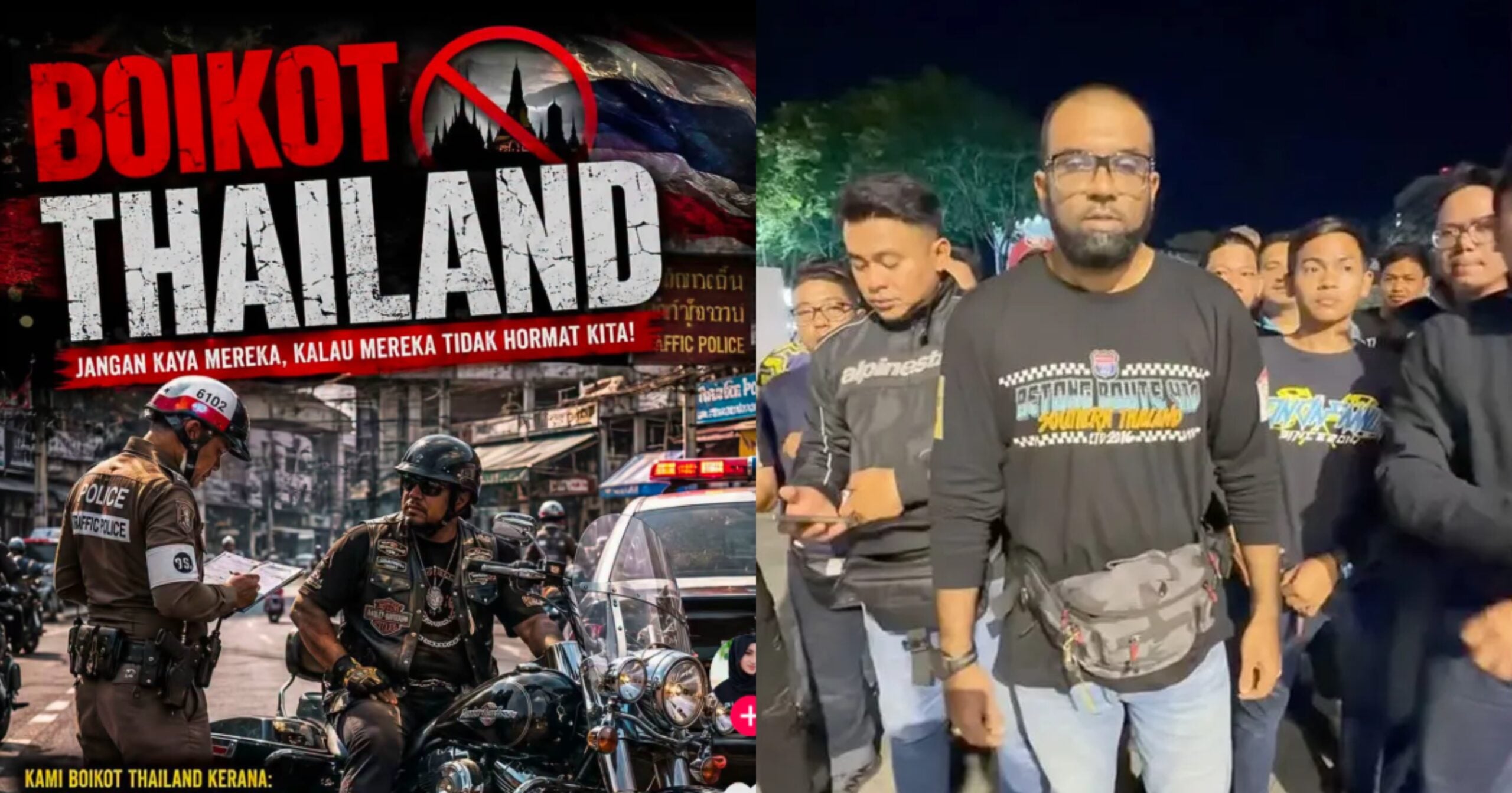 Konvoi Bikers Dari Malaysia Ajak Boikot Thailand Lepas Terima Saman Didakwa ‘Mengarut’