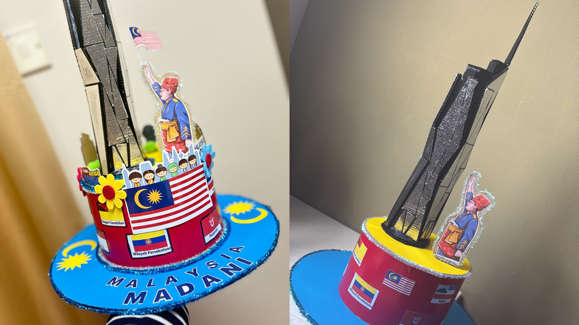 Kreativiti Ibu Hasilkan Topi Merdeka Anak Raih Perhatian – “Kalah Takpa Yang Penting Effort”