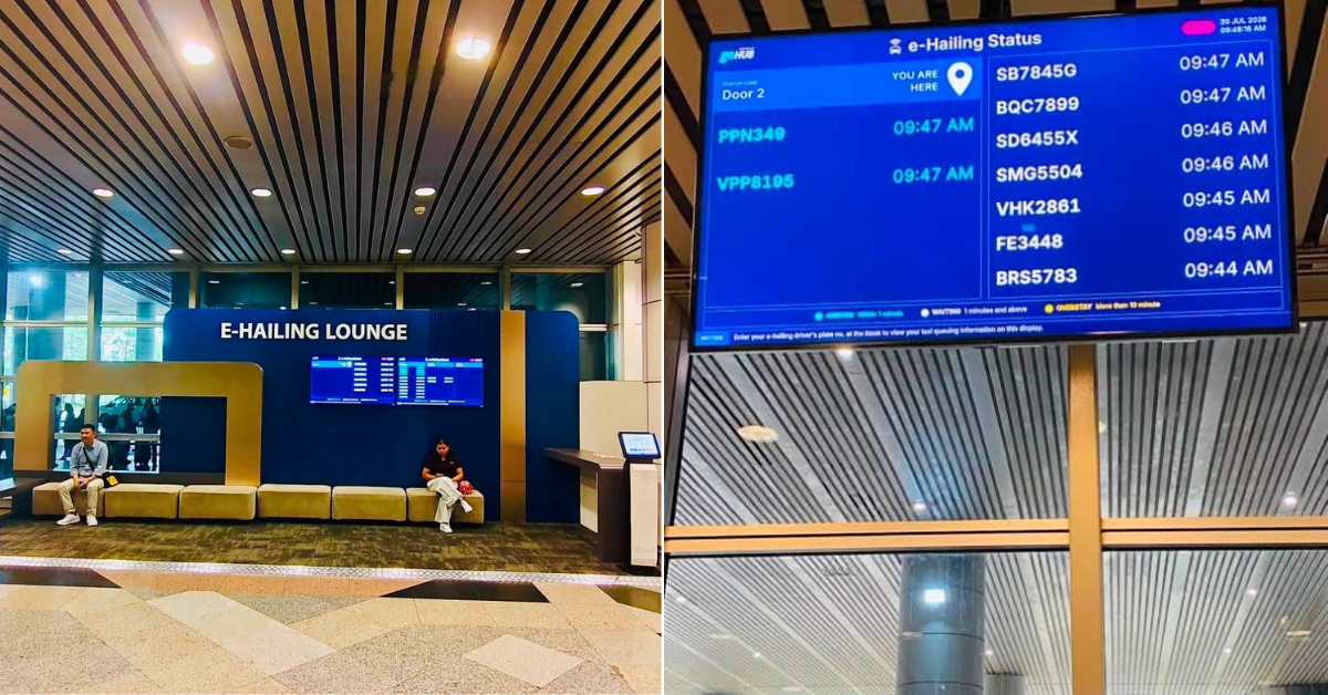 KLIA Terminal 1 Now Has An E-Hailing Lounge With Live Driver Tracking & Booking Kiosks