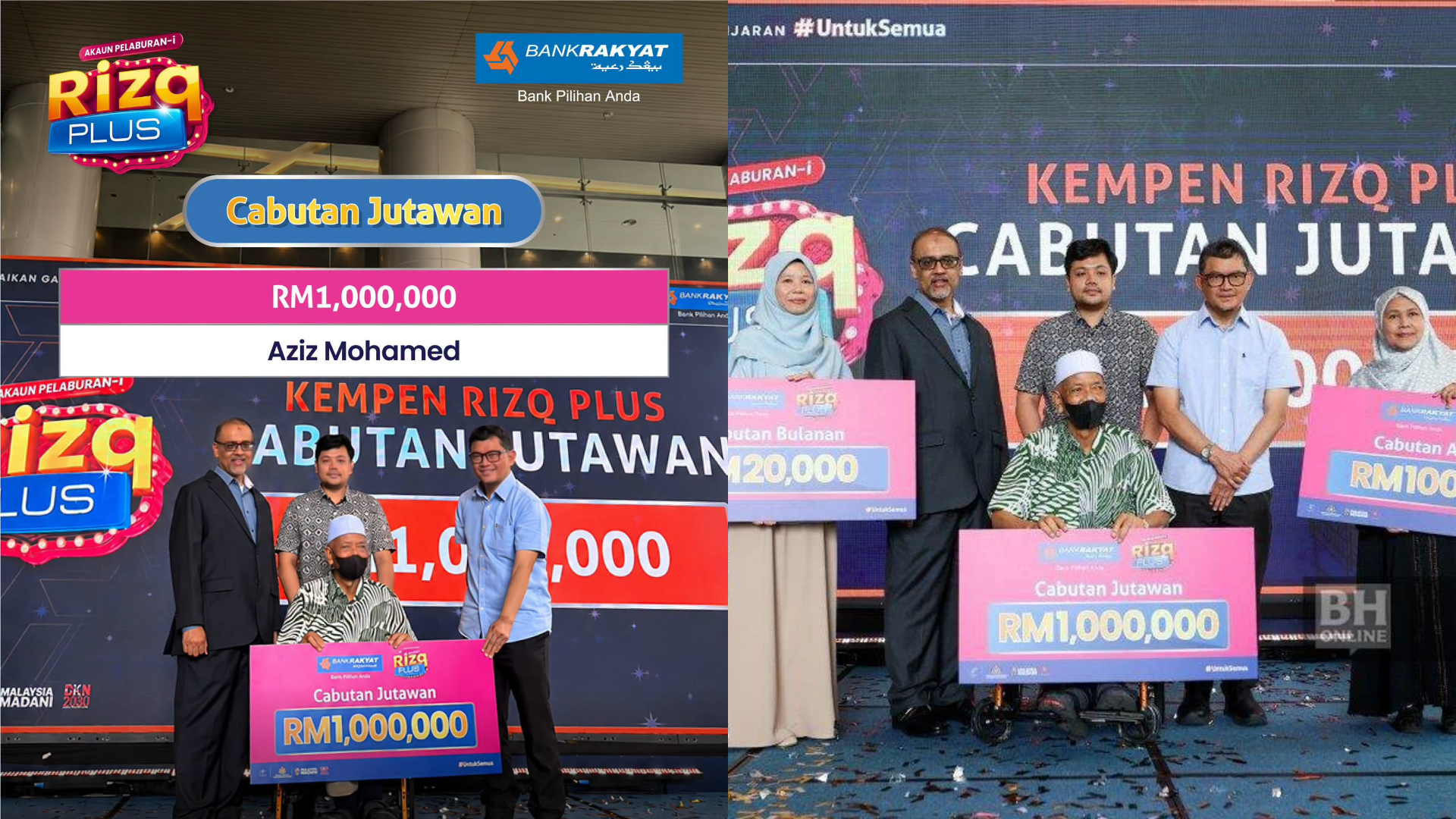 Pesara 68 Tahun Dari Kajang Dinobat Sebagai Jutawan Kelima Rizq Plus Bank Rakyat