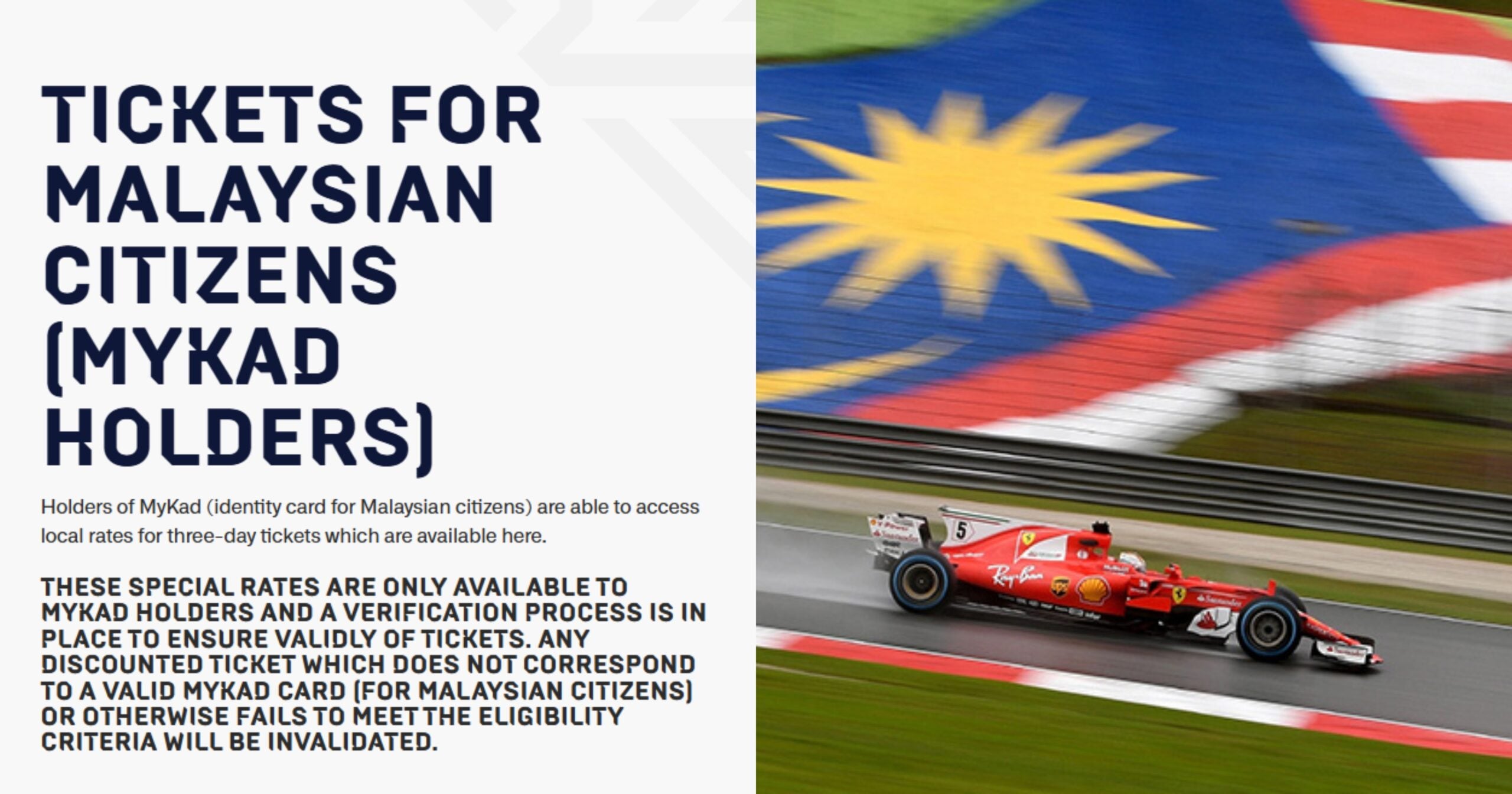 Ini Senarai Harga Rasmi Tiket Untuk F1 GP Bahrain Di Sepang Oktober Depan