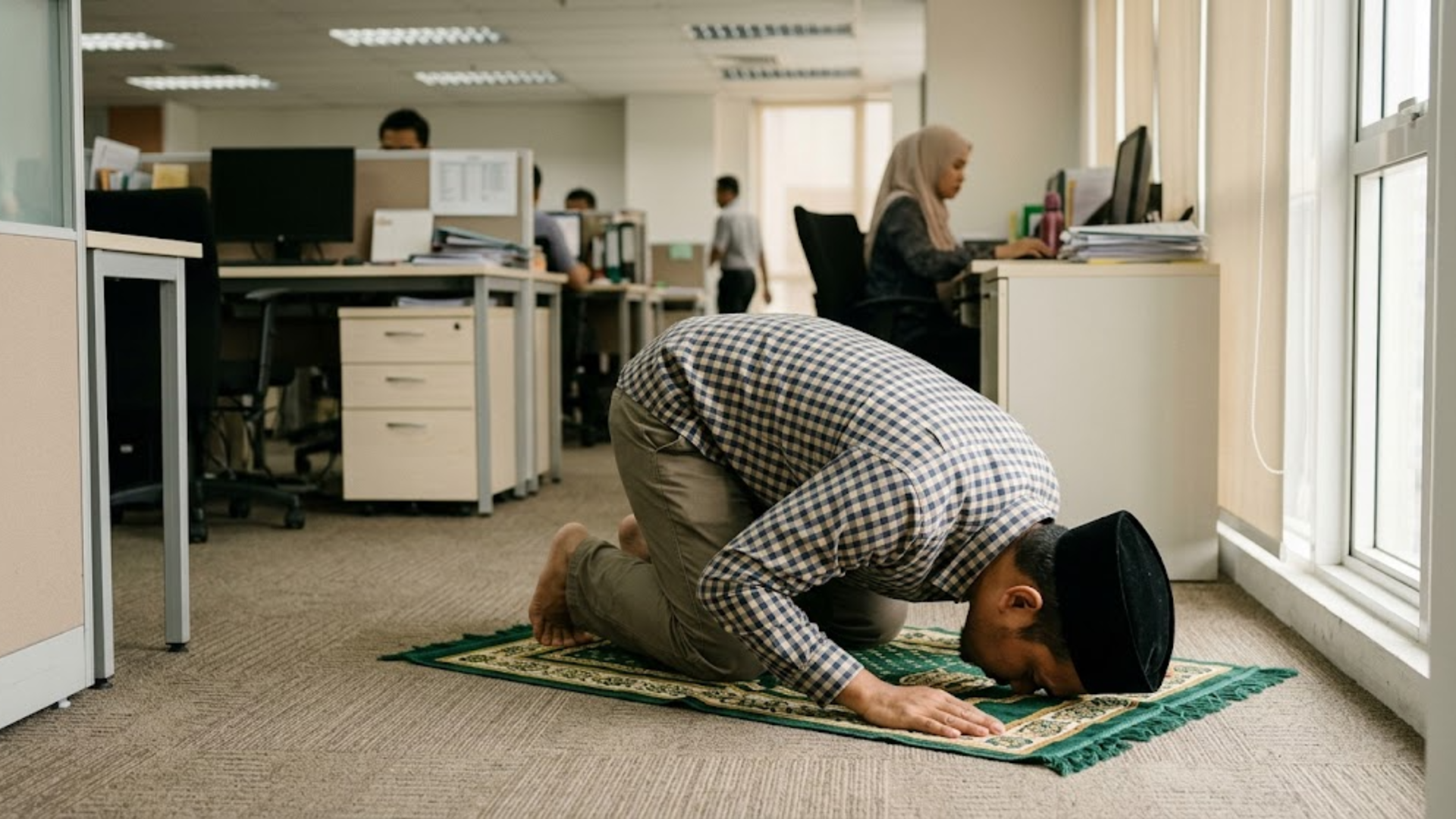 Solat Dalam Waktu Kerja Bukan ‘Curi Masa’, Ini Panduan JTKSM Untuk Pekerja Muslim
