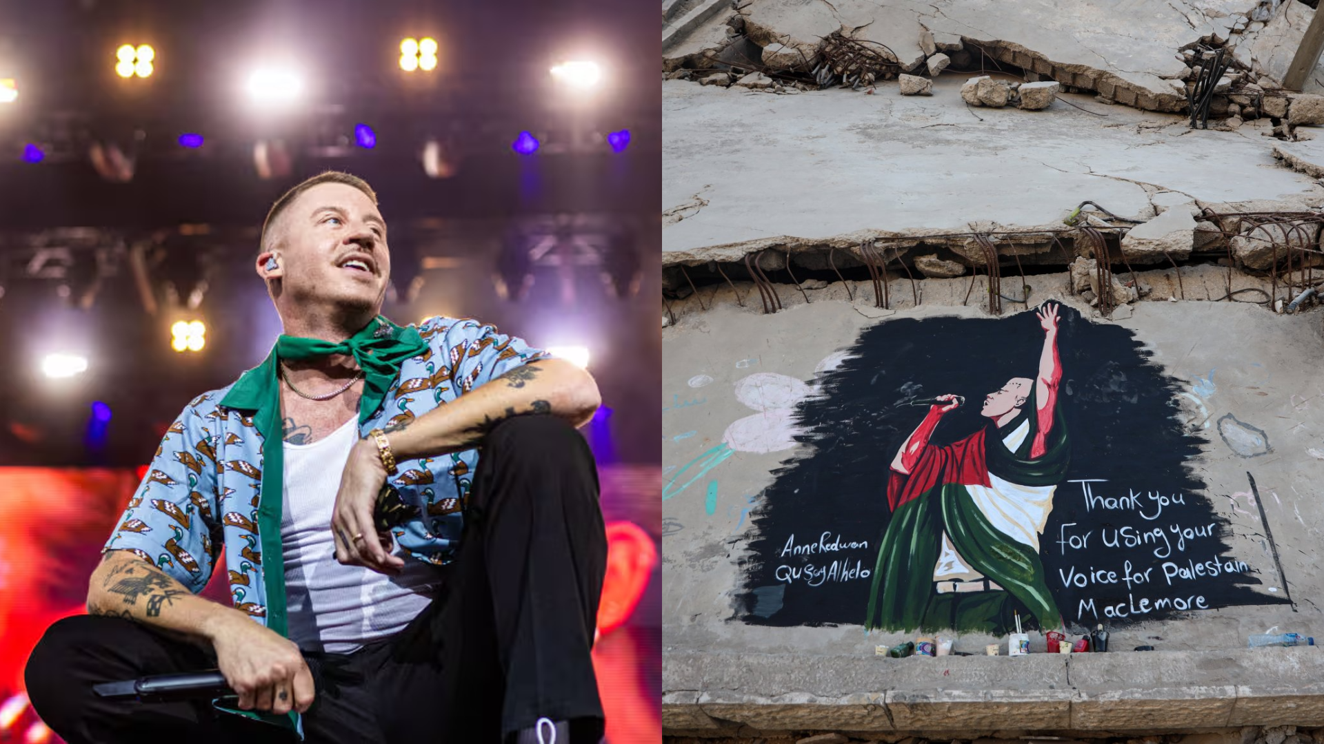 Mural Macklemore Muncul Di Gaza Selepas Dikeluarkan Dari Jelajah Ed Sheeran