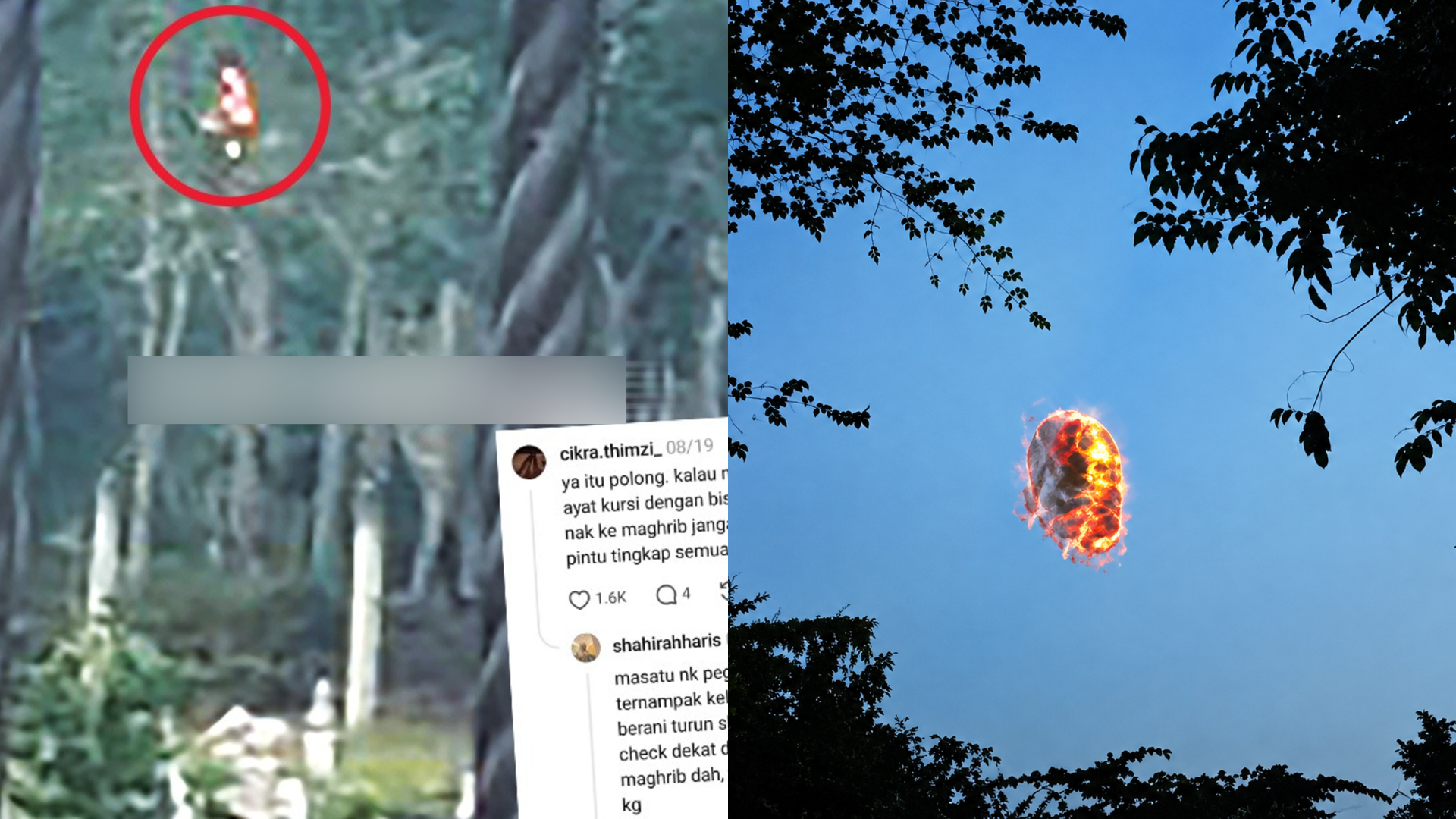 Objek Bulat Seperti Api Muncul Di Kebun Getah, Wanita Dakwa Jumpa ‘Polong’