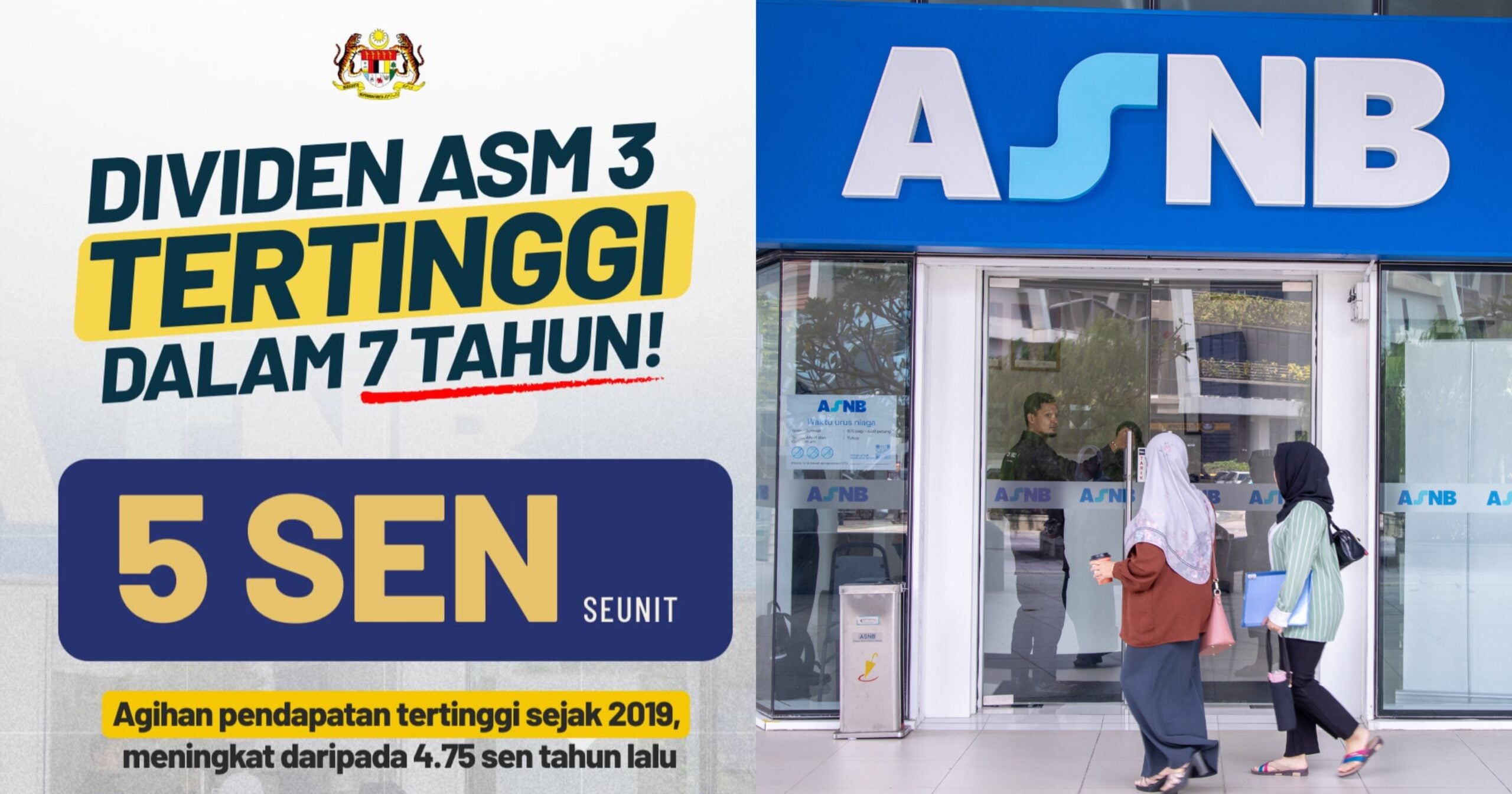 Dividen Amanah Saham Malaysia 3 Tertinggi Dalam 7 Tahun, Catat Agihan Pendapatan 5.00 Sen Seunit