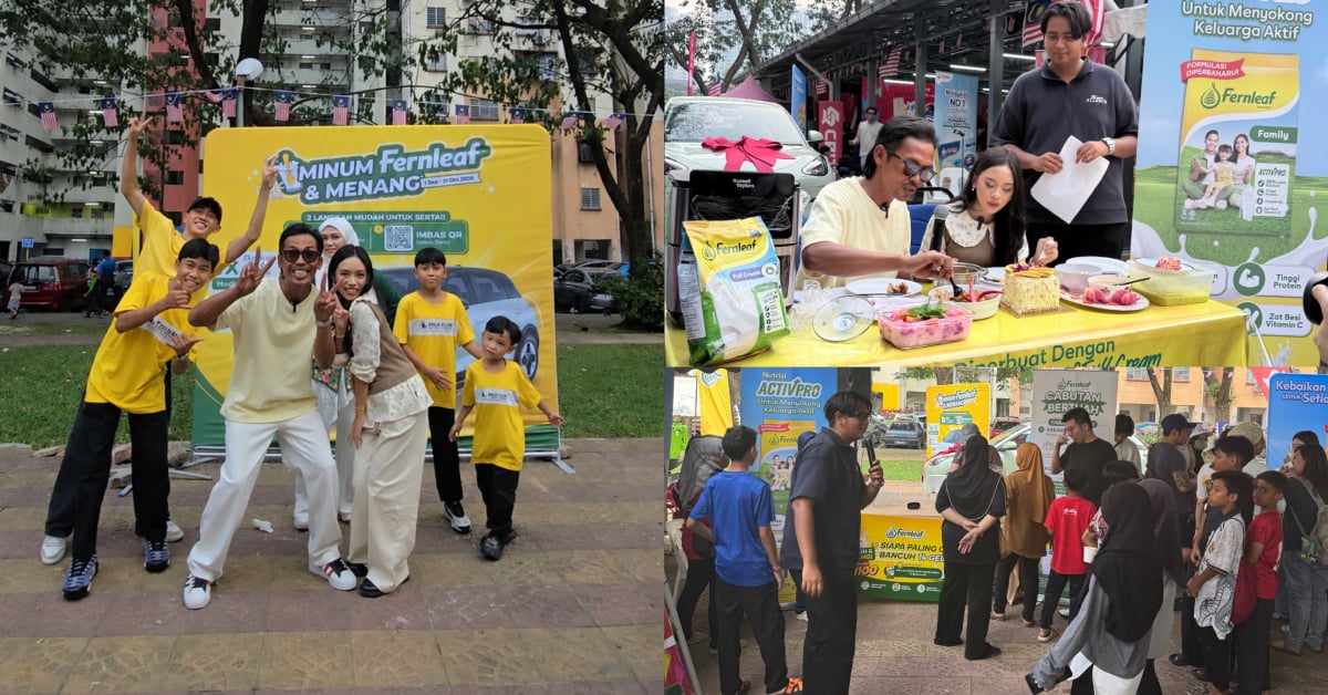 Shuib Meriahkan Jelajah Fernleaf Di PPR Kampung Baru Air Panas, Imbau Nostalgia Susu Tepung Keluarga