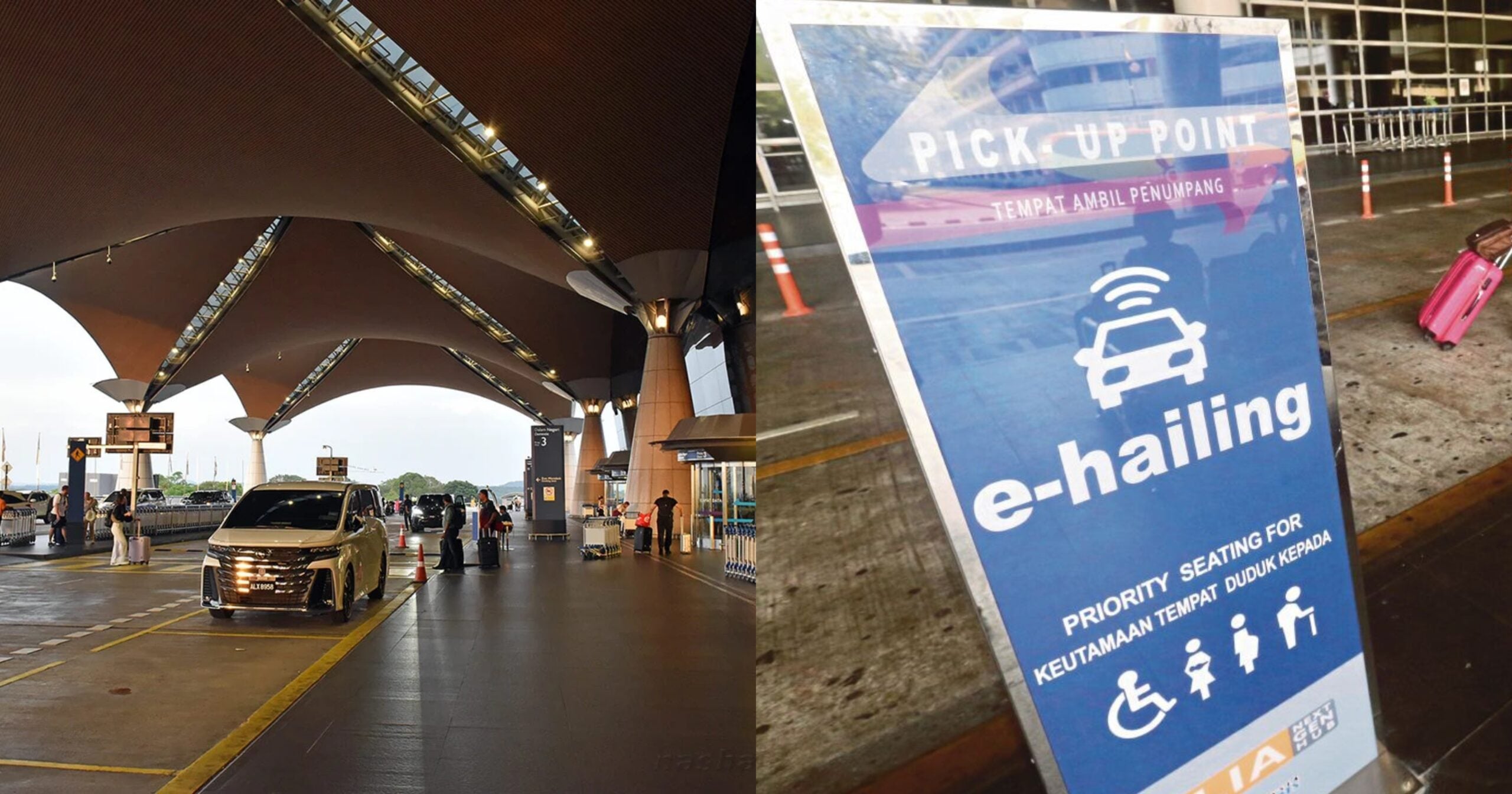 KLIA Seragamkan Bayaran Masuk Perkhidmatan E-Hailing, RM2 Untuk KLIA Terminal 1 & 2