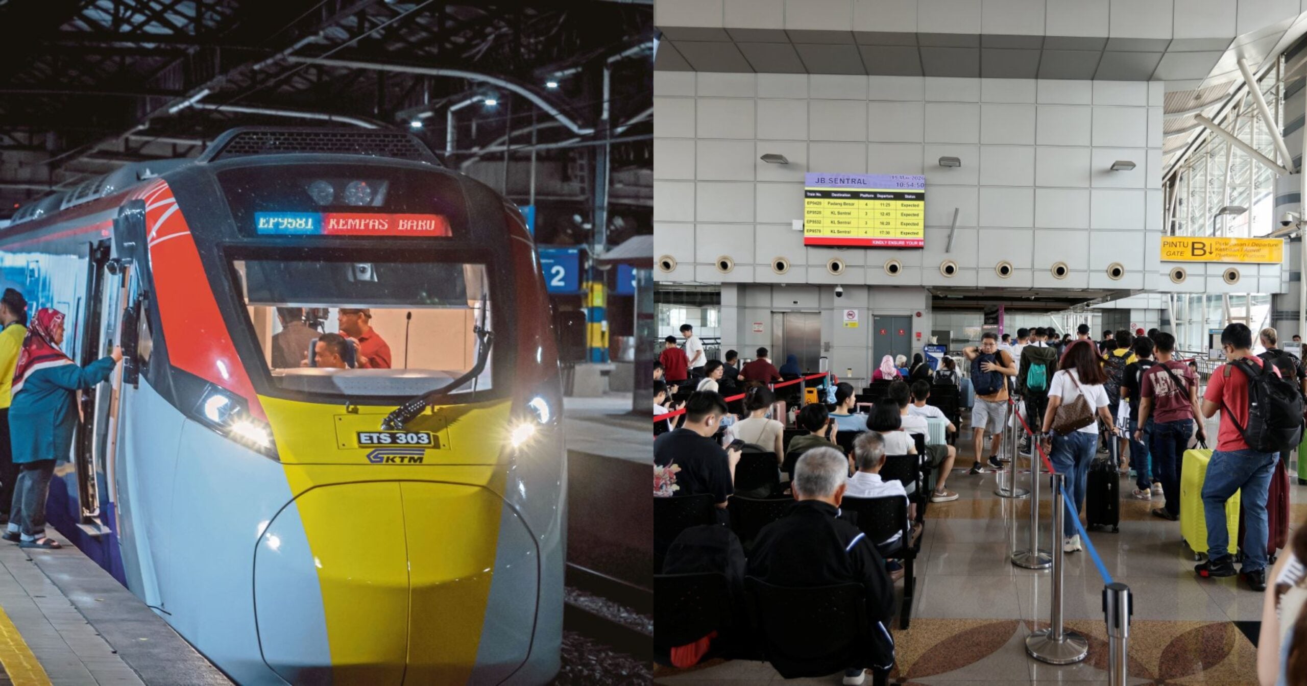 KTMB Sedia 63,000 Tempat Duduk ETS Tambahan KL-Johor Hingga Hujung Tahun