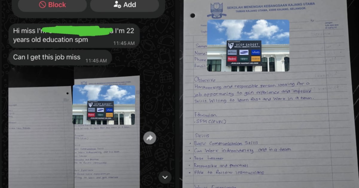 Guna Kertas Kajang Demi Hantar Resume, Usaha Gigih Pemuda Ini Dipuji Ramai!