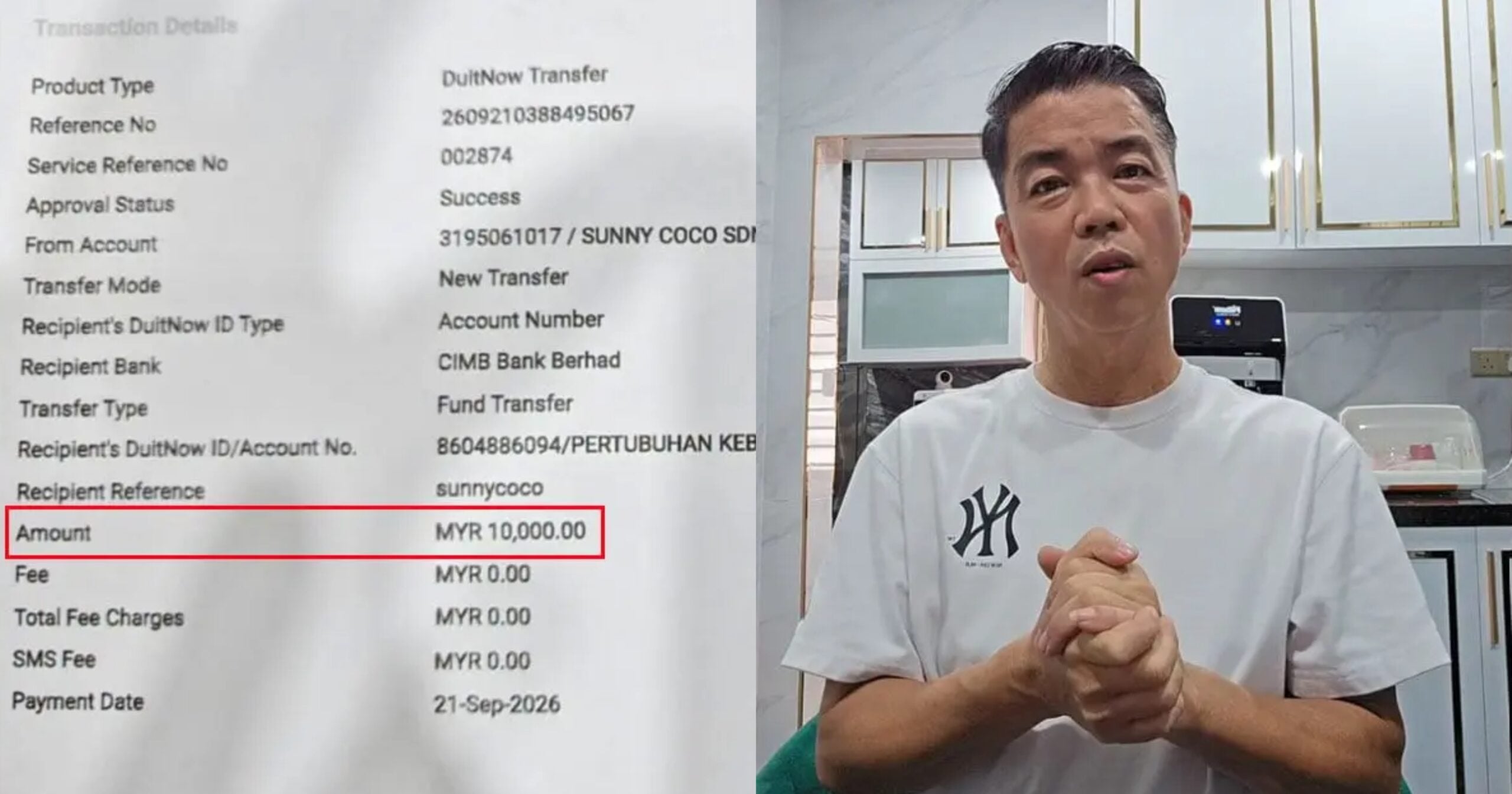 Usahawan Tau Fu Fah Sumbang RM10,000 Untuk Tabung Solidariti Najib Razak