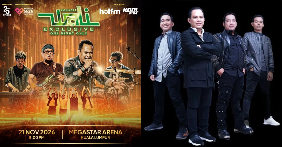 Konsert Wali Band Bakal Gegar Megastar Arena 21 November Ini – “Exclusive One Night Only”