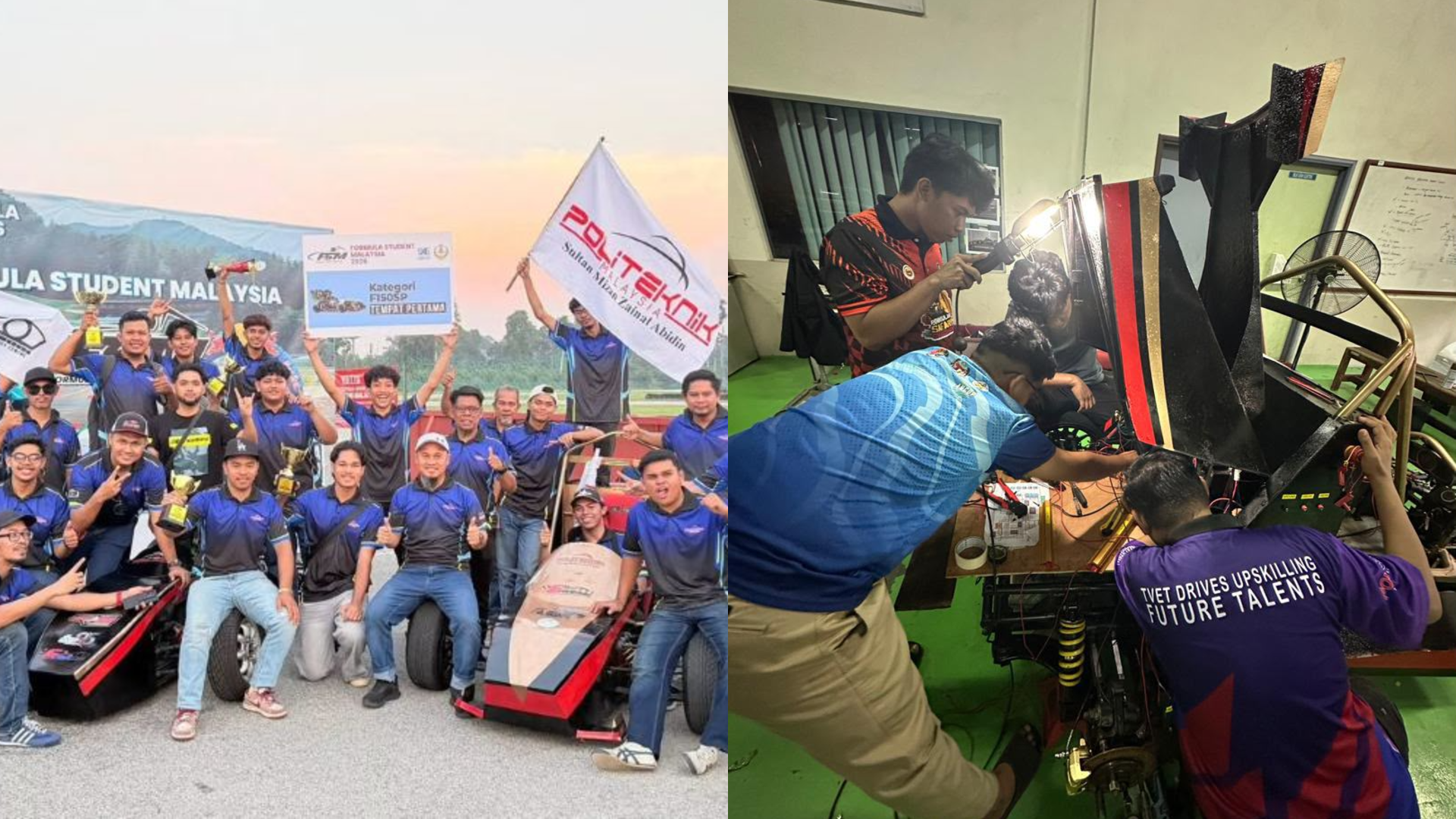 Hanya 2 Bulan Bina Kereta Lumba, Pelajar PSMZA Rangkul Juara Formula Student. Hebat!